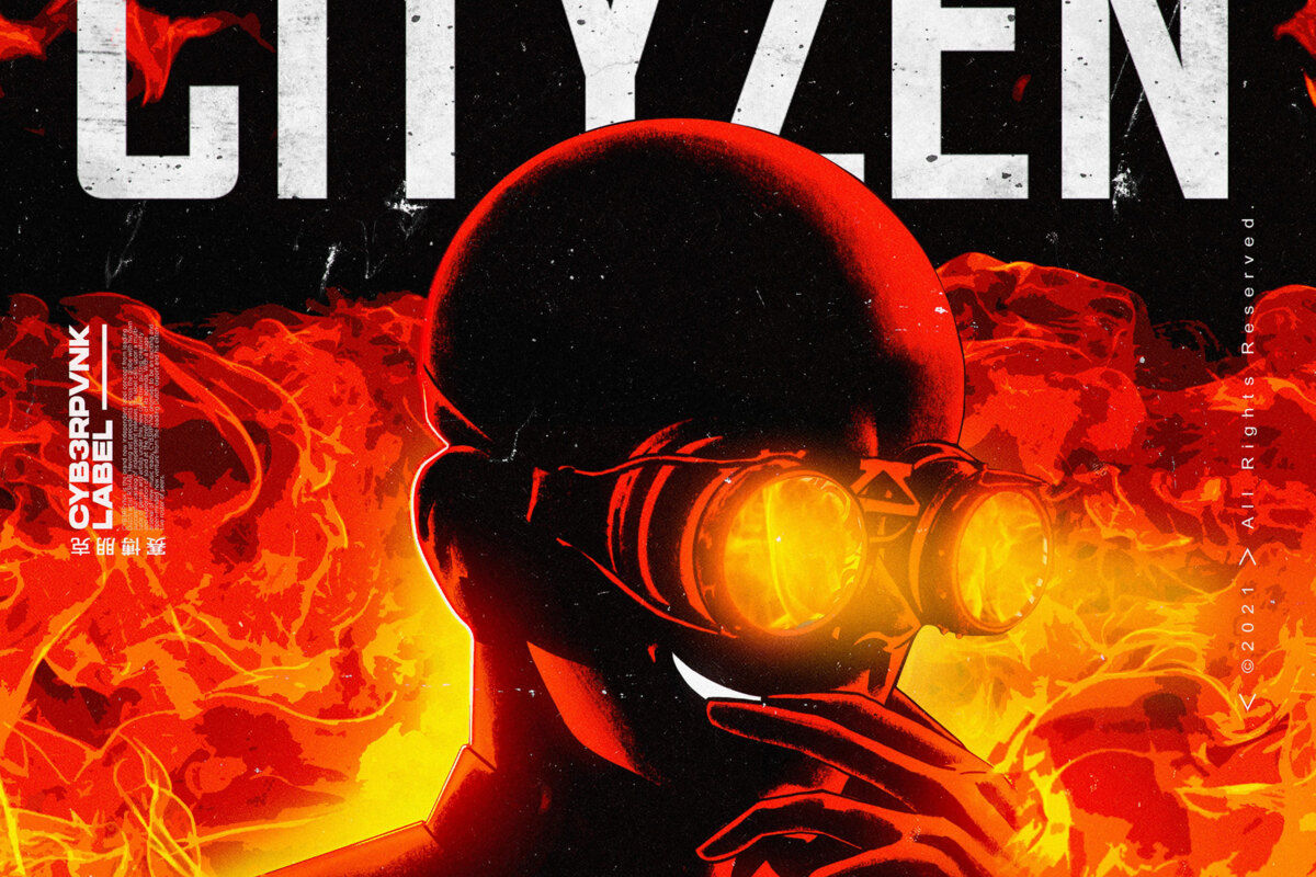 Cityzen's new UK garage/g-house track "The Roof Is On Fire" (out now on CYB3RPVNK)