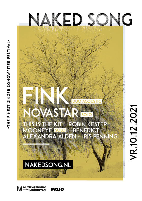 Fink en Novastar op Naked Song festival in Muziekgebouw Eindhoven op 10 december
