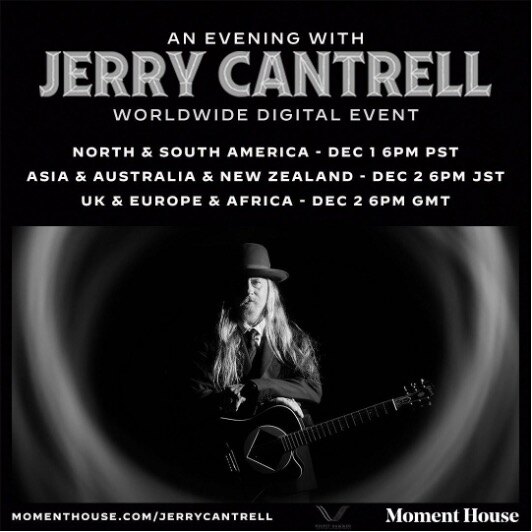 Jerry Cantrell announces global livestream event