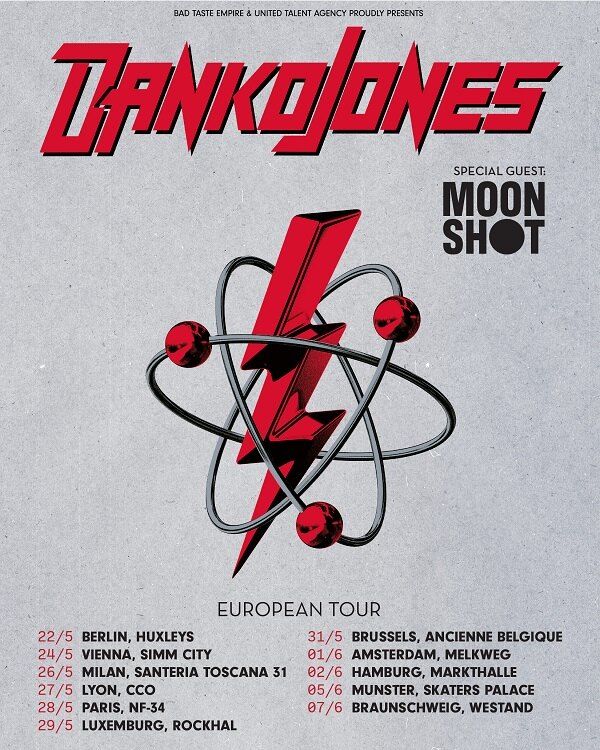 Moon Shot Announce European Tour With Danko Jones And Add Dates To Their Confession Tour 2022