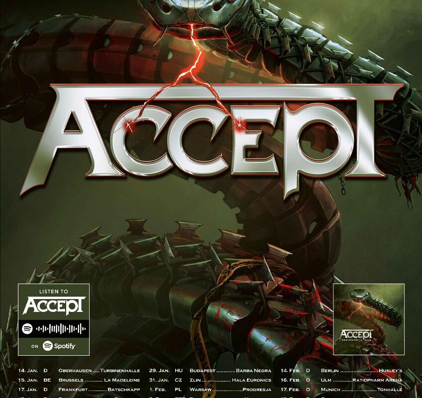 Accept release live version of 'Overnight Sensation' to celebtrate Wolf Hoffmann's birthday! + new tour dates announced
