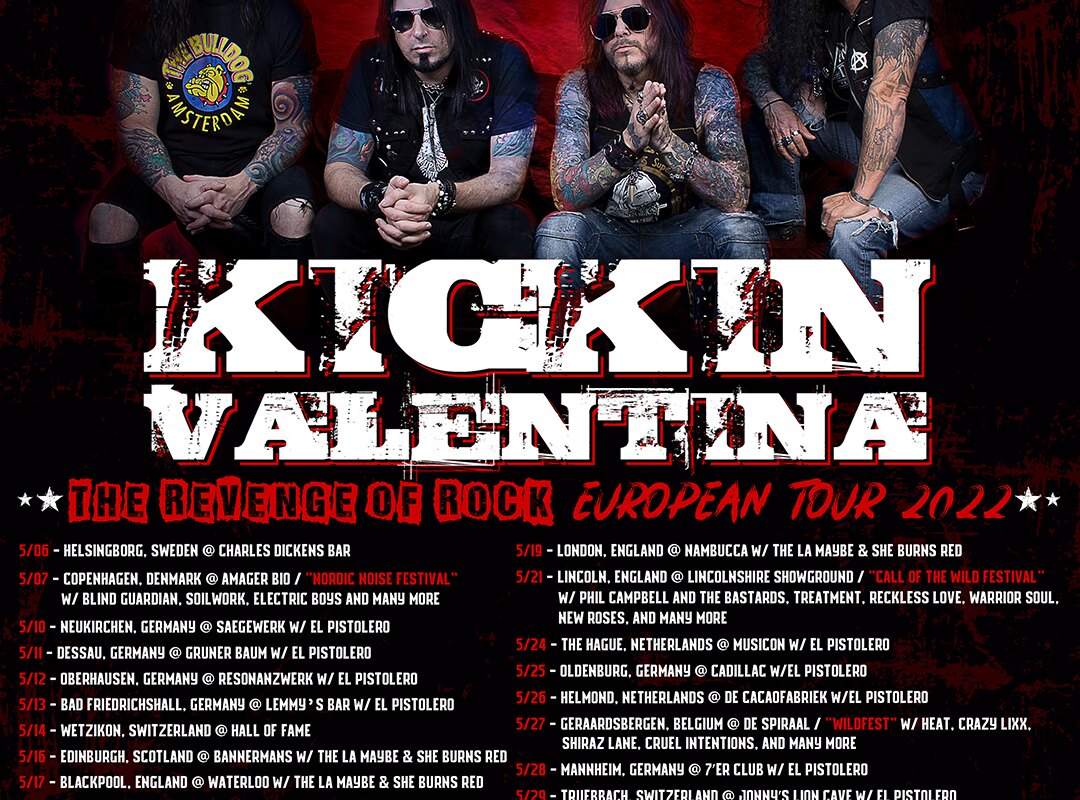 Kickin Valentina The Revenge Of Rock European Tour will happen in May