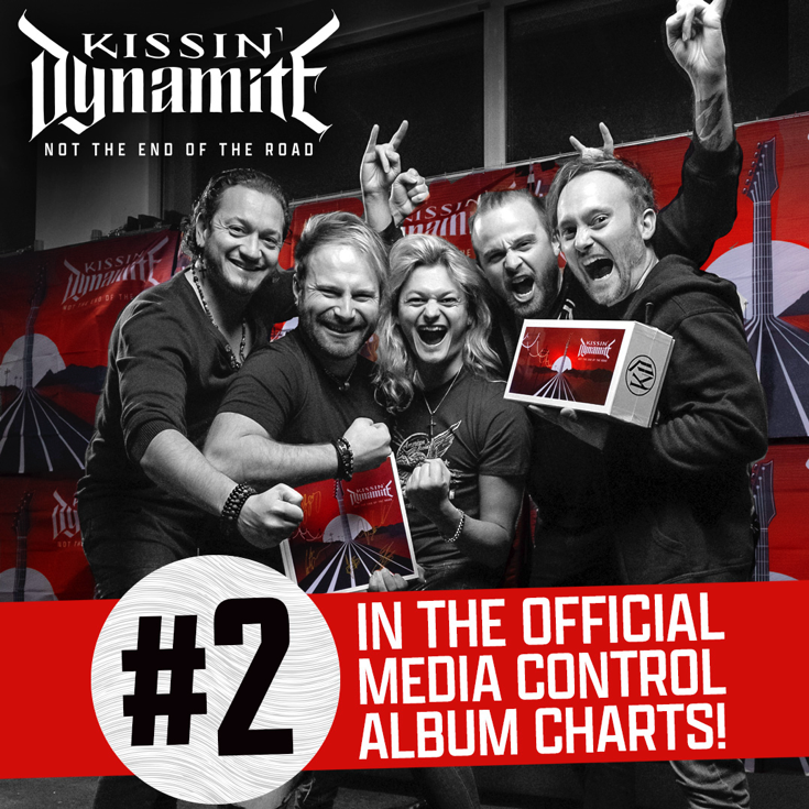 Kissin’ Dynamite Lands at #2 on the Official German Album Charts!