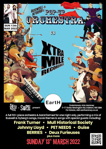 Buswell & Nyberg vs.Xtra Mile Recordings - A one-off show ft. Frank Turner, a 50+ Orchestra + very special guest