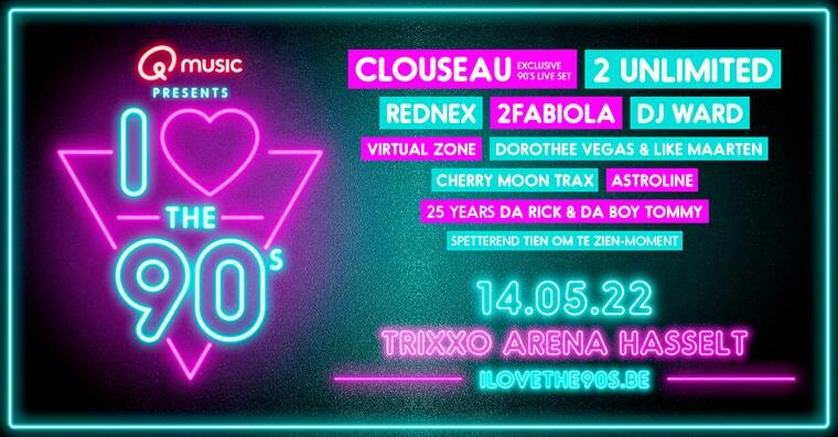 I love the 90’s pakt uit met exclusieve live set van Clouseau