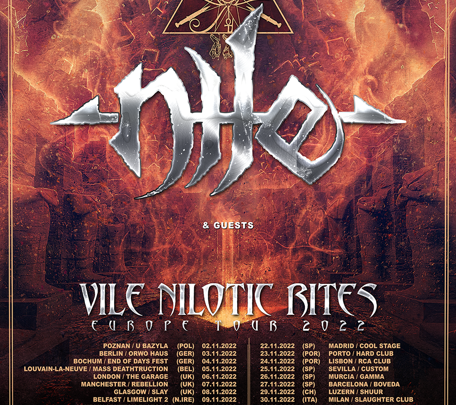 Nile Announce 2022 European  & UK Tour