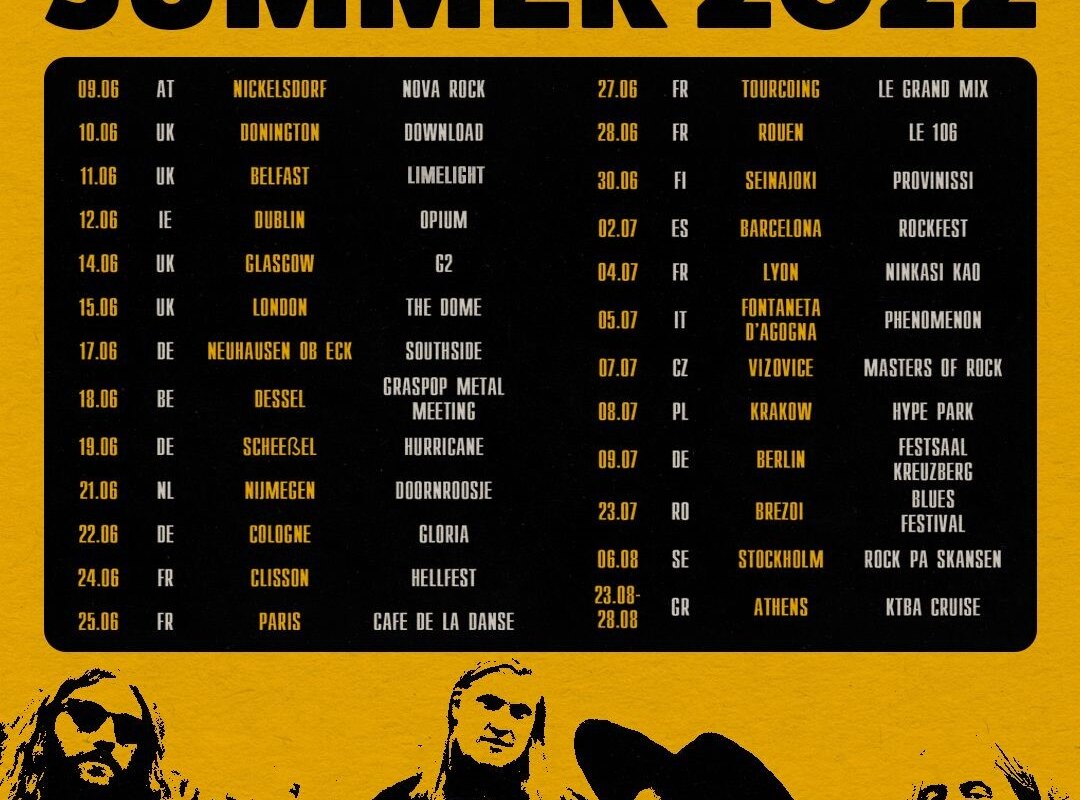 Blues Pills announce European Summer–Festival Tour 2022!