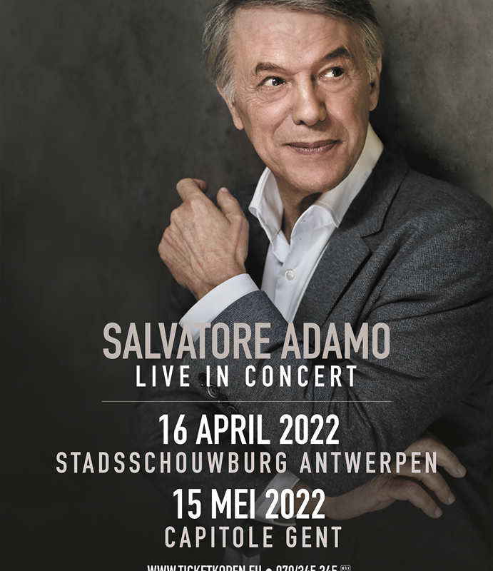 Salvatore Adamo concerteert in Antwerpen en Gent