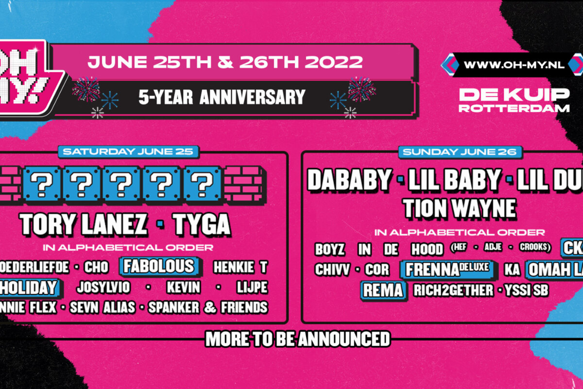 OH MY! Festival maakt nieuwe namen bekend: Stefflon Don, WizKid, Rick Ross, Mabel en Ginuwine 