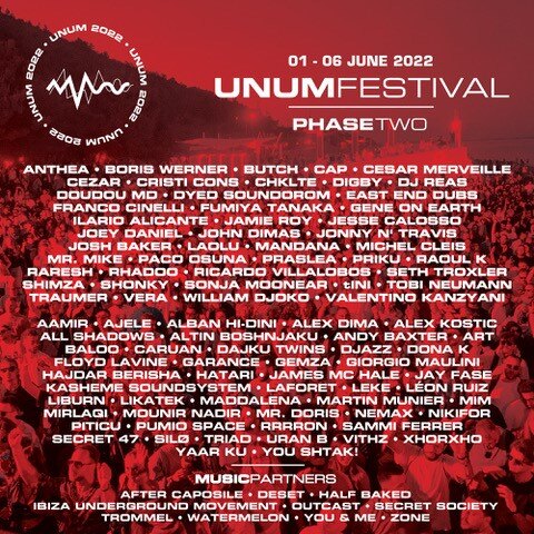 Unum announces new names to already stellar line up - including Tobi Neumann, Paco Osuna, Gene On Earth, East End Dubs