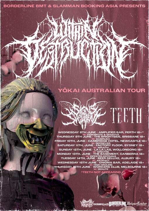 Supports Announced for Within Destruction ‘Yokai’ 2022 Australian Tour