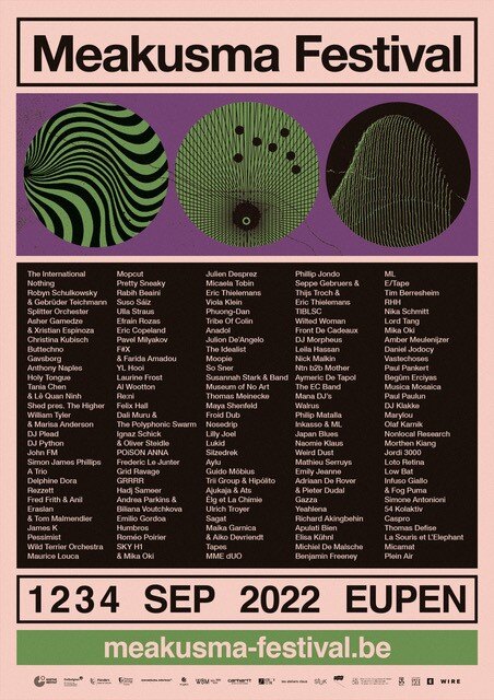 Meakusma festival announce full lineup for 2022 edition