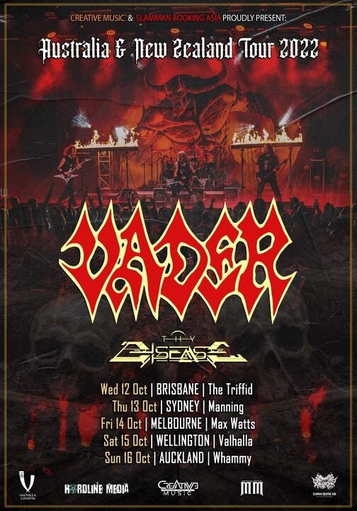 Vader Announce New Tour in Australia + New Zealand for October 2022!
