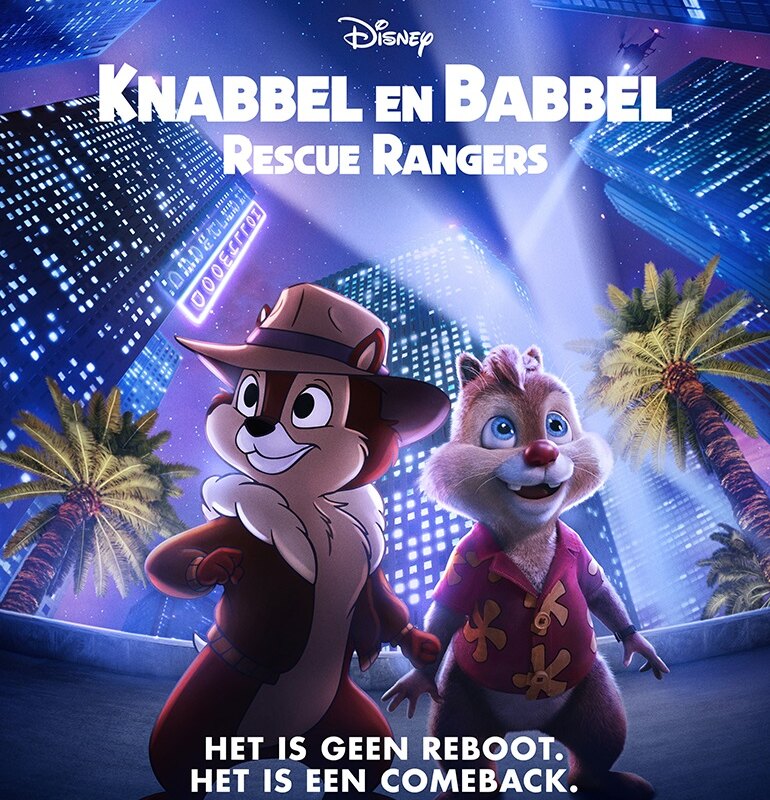Ontdek de nieuwe trailer & poster voor "Knabbel en Babbel: Rescue Rangers" op Disney+