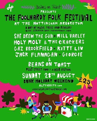 Beans on Toast presents The Foolhardy Folk Festival 2022