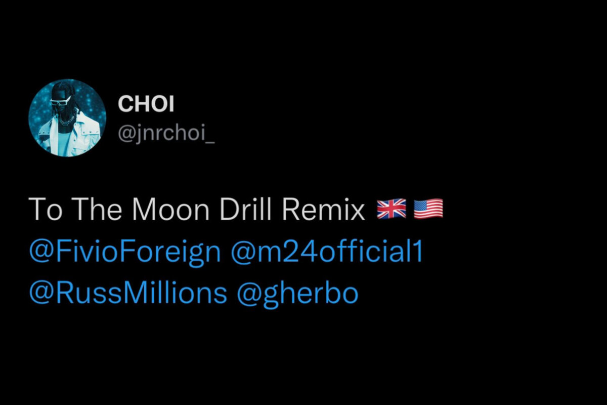 Jnr Choi, Russ Millions & G Herbo feat. Fivio Foreign, M24, Sam Tompkins - "TO THE MOON
