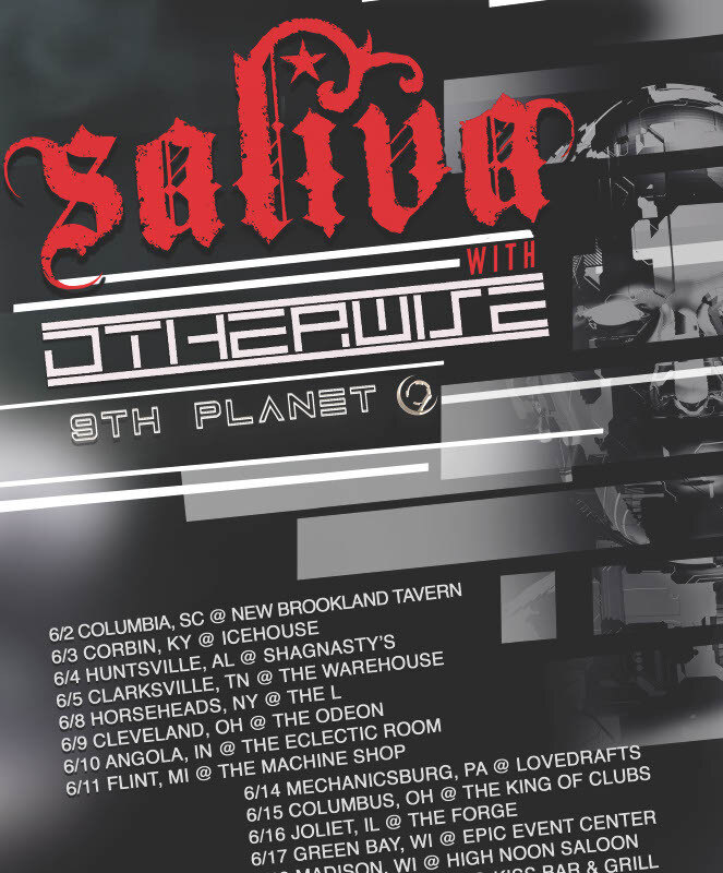 Saliva Announces Tour with Otherwise This June! Releases Official Music Video for Single "Revelation Man"