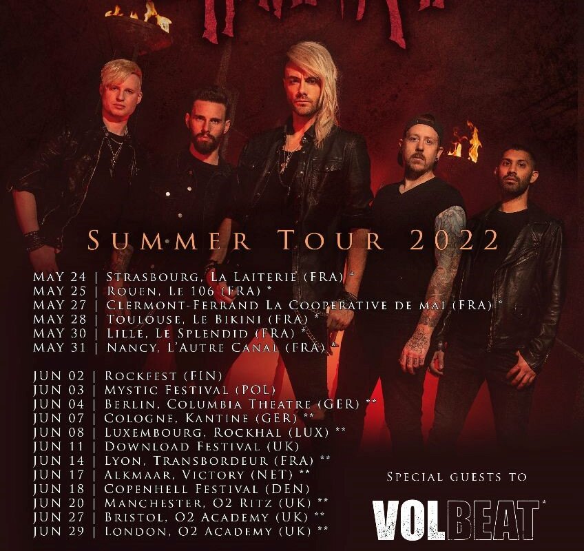 The Raven Age announce summer tour & new guitarist