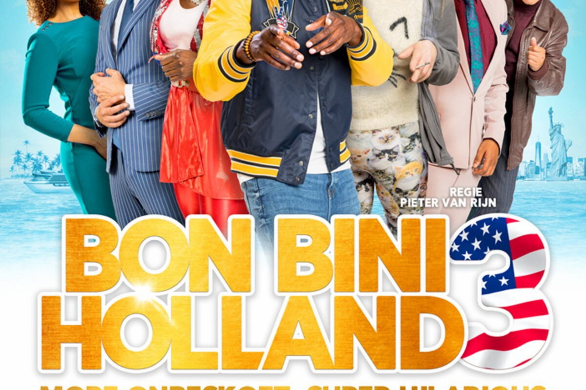 Nederlandse komiek Jandino Asporaat krijgt ster  voor zijn film Bon Bini Holland 3 op Antwerpse première van 29 juni