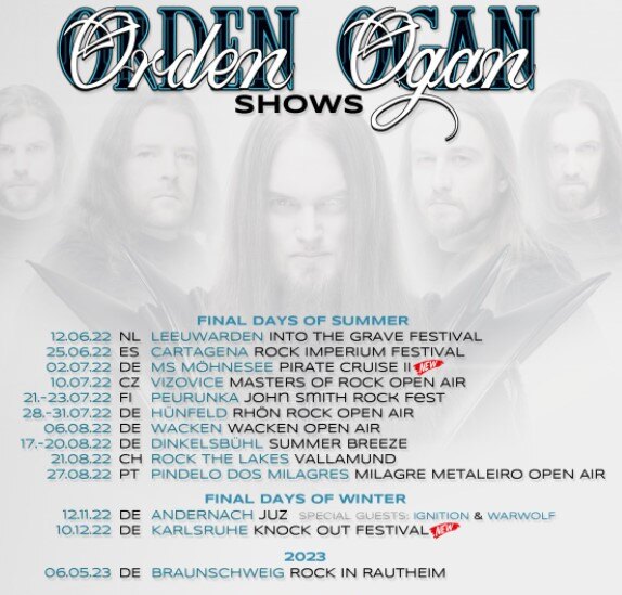 Power Metal Force Orden Ogan Shares New Song Version Of "Absolution For Our Final Days", feat. Elina Siirala of LEAVES' EYES!