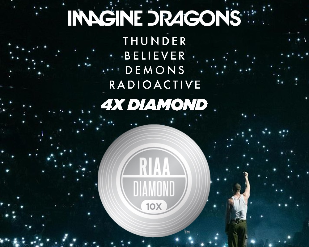 Imagine Dragons' Global Smash Single “Thunder” Receives Diamond Certification