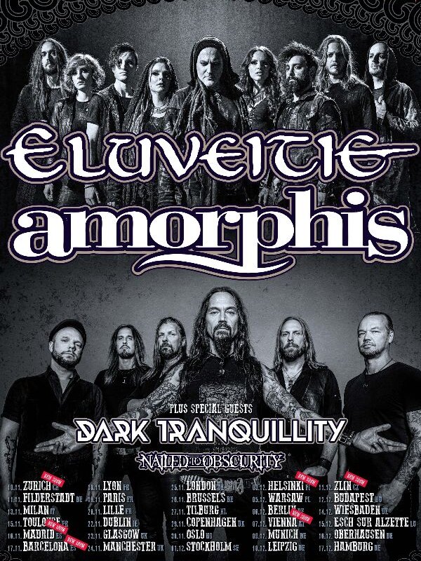 Eluveitie announce full lineup for co-headline tour with Amorphis