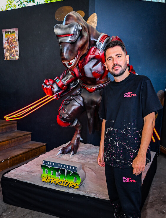 Dimitri Vegas meets fans during Tomorrowland for Alien Samurai Dino Warriors signing session