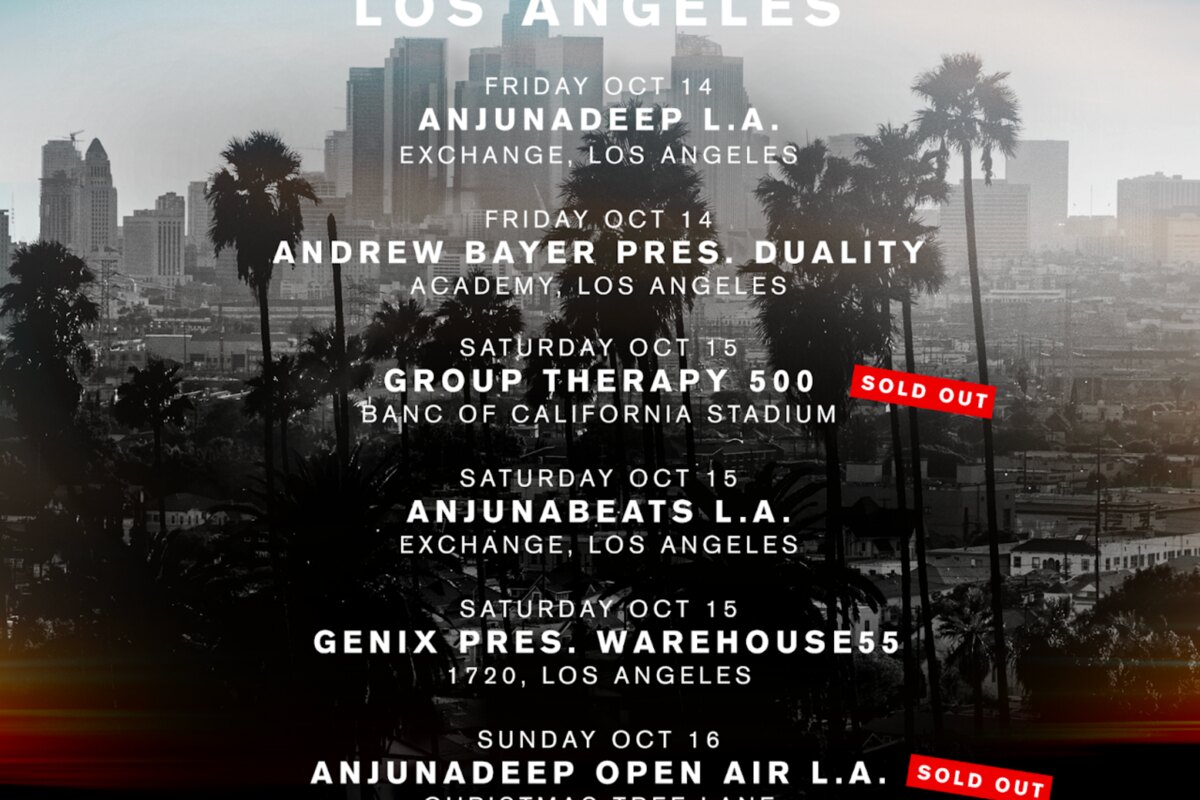 Lineup announced for sold-out Group Therapy 500 show at Banc Of California Stadium