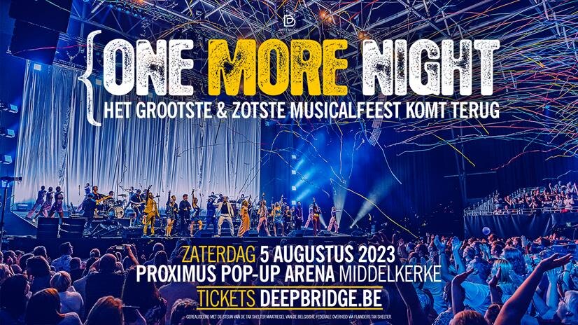 Waanzinnig rock-‘n-roll musicalfeest ‘One Night Only’ krijgt vervolg  op 5 augustus 2023 in Middelkerke