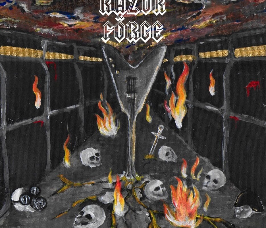 split 7″ featuring newcomers Razör Förge and Greek black thrashers, Chaoshorde