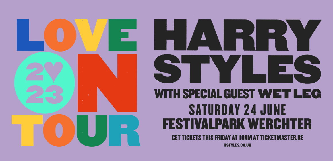 Harry Styles op zaterdag 24 juni in het Festivalpark in Werchter