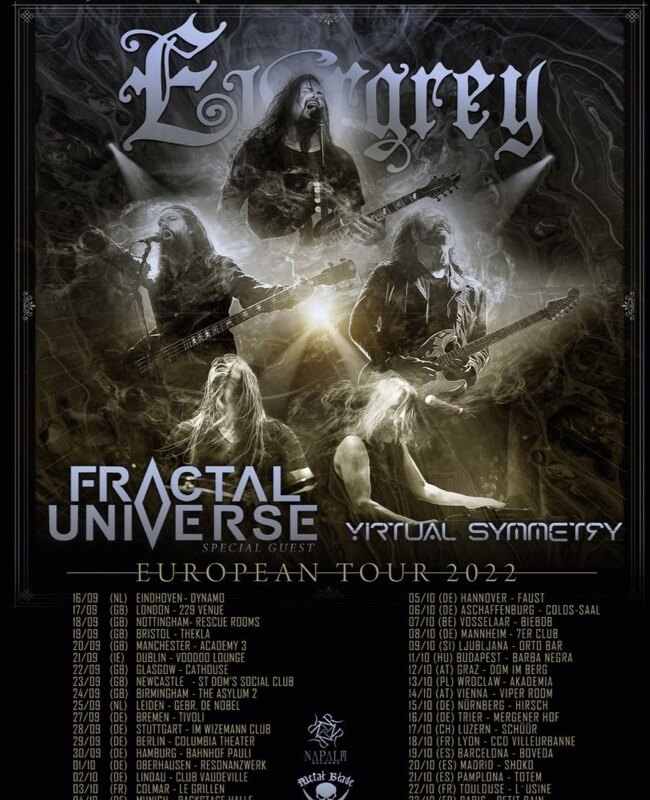 Evergrey - European Tour Kicks Off September 16!
