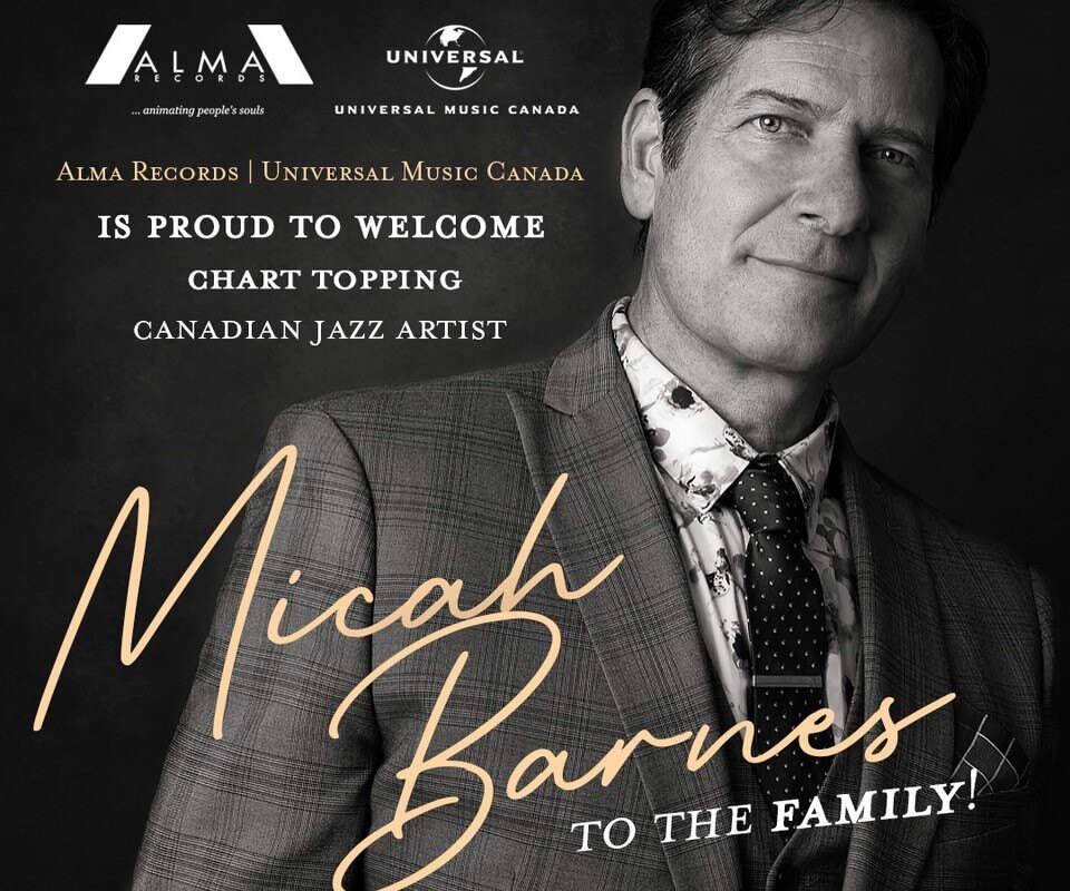 Alma Records Signs #1 Jazz Chart Topper MICAH BARNES To Their Artist Roster; Performs At Rose Theatre Sept 24
