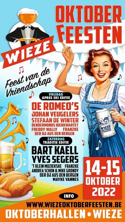 Wieze Oktoberfeesten 2022 gaan met Bart Kaëll voor wereldrecord 'Marie-LouWieze'