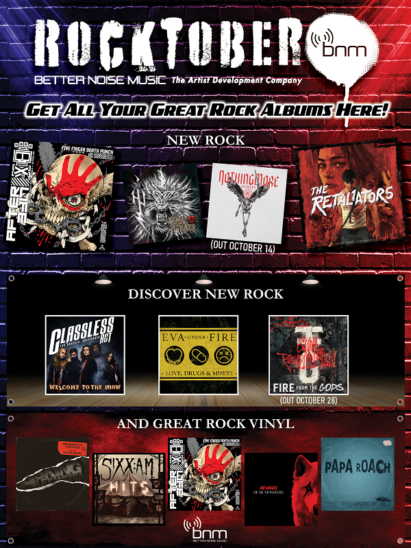 Better Noise Music Launches A Rocktober Campaign, Celebrating New Music Releases And The Label’s Iconic Catalog