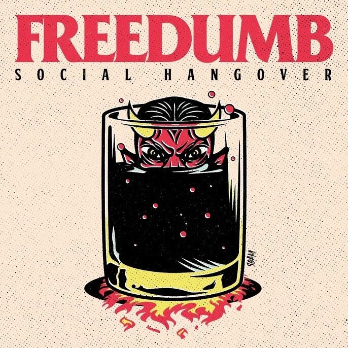 Norwegian punk rock/hardcore trio Freedumb is back with the new album “Social Hangover”