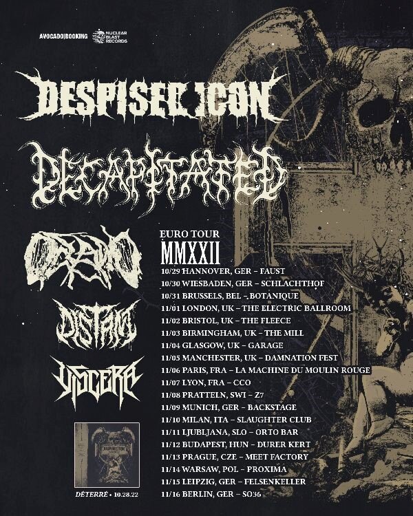 Despised Icon -  EU/UK tour + Rarities EP "Déterré" out on October 28th