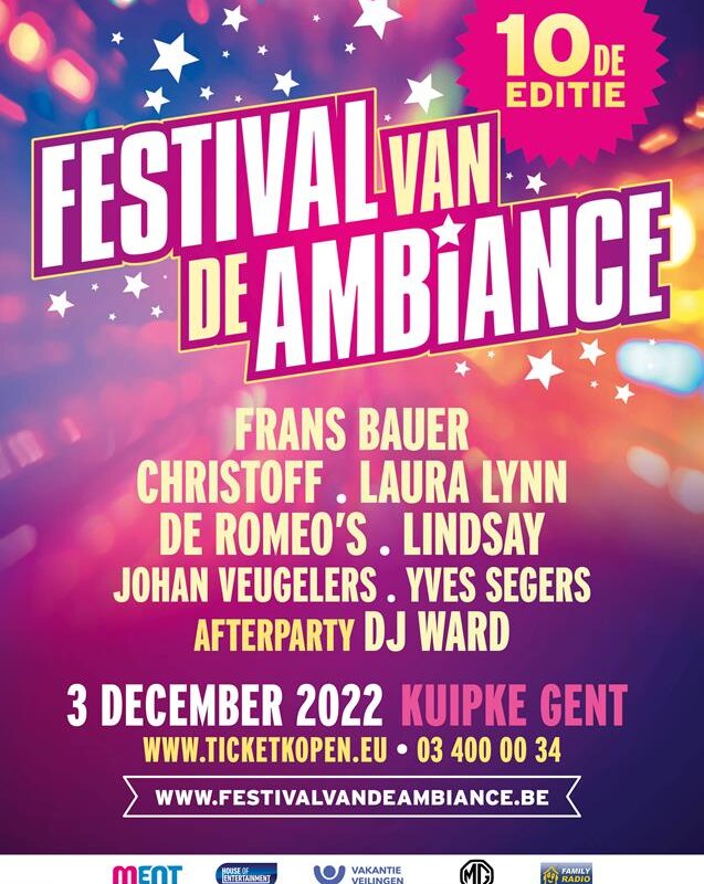 Artiesten warmen Gent op voor jubileumeditie 'Festival van de Ambiance' met unieke ‘Spaghetti Polonaise’
