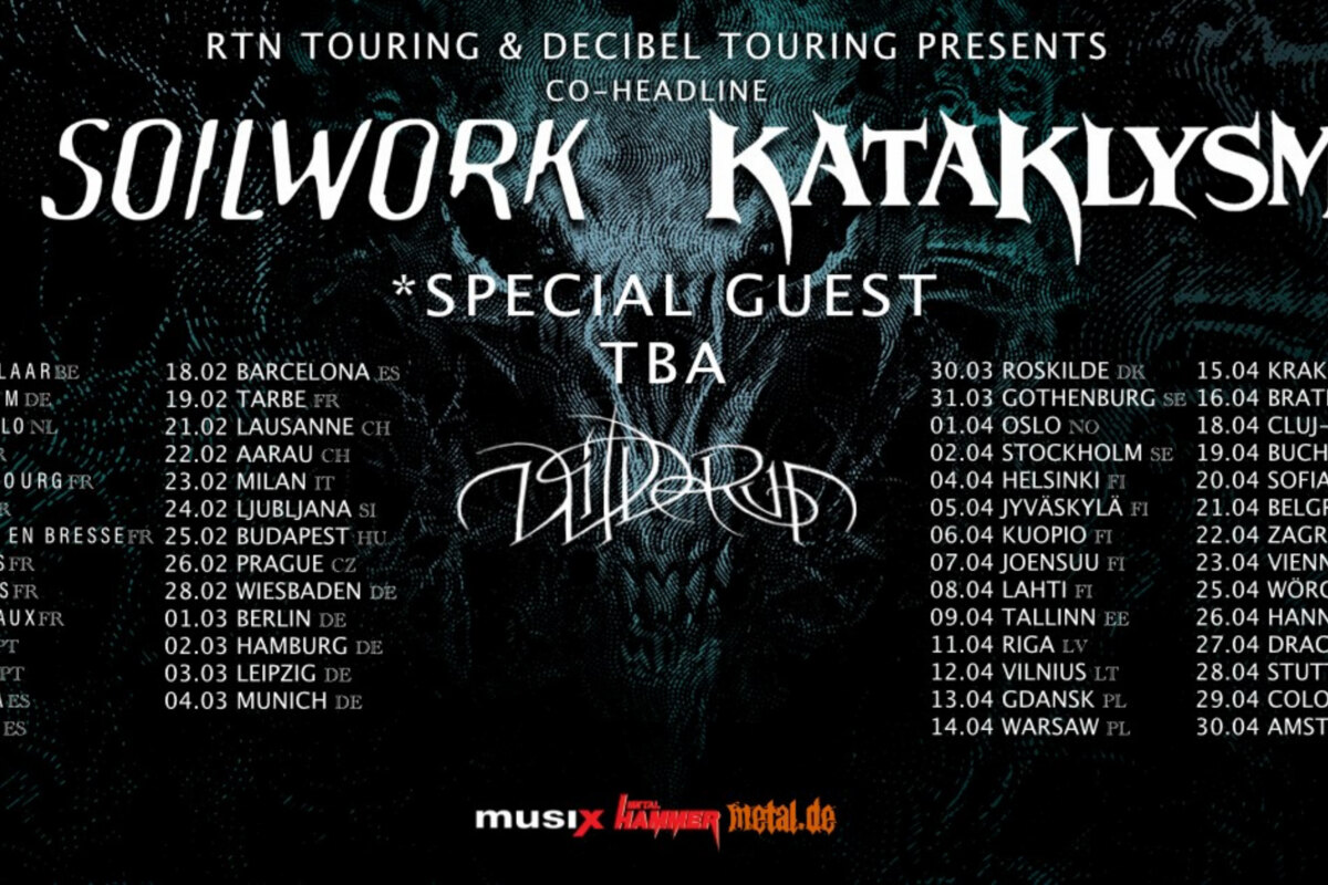 Soilwork & Kataklysm announce European tour 2023