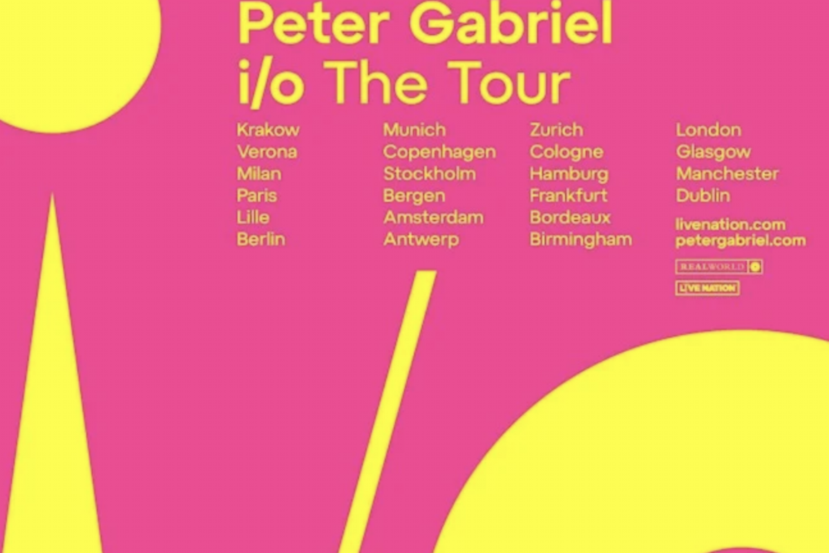 Peter Gabriel kondigt Europese tour aan