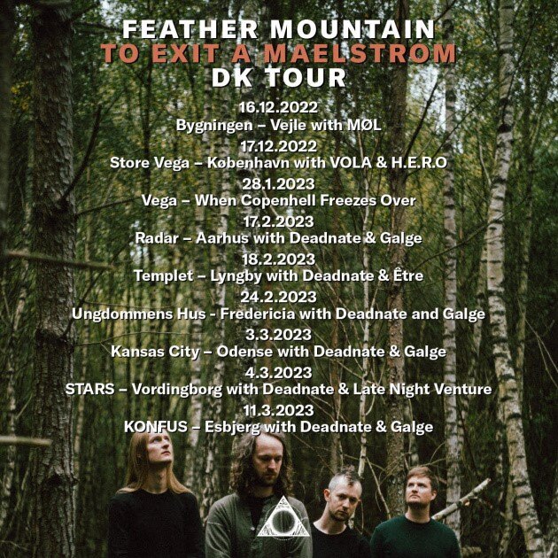 Feather Mountain announces Danish shows and releases live video