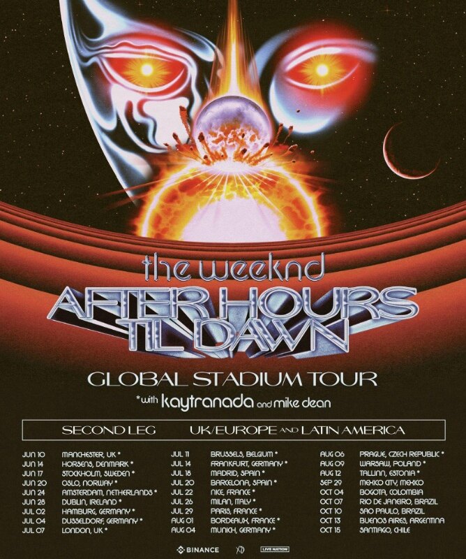 The Weeknd op dinsdag 11 juli 2023 in het Koning Boudewijnstadion in Brussel