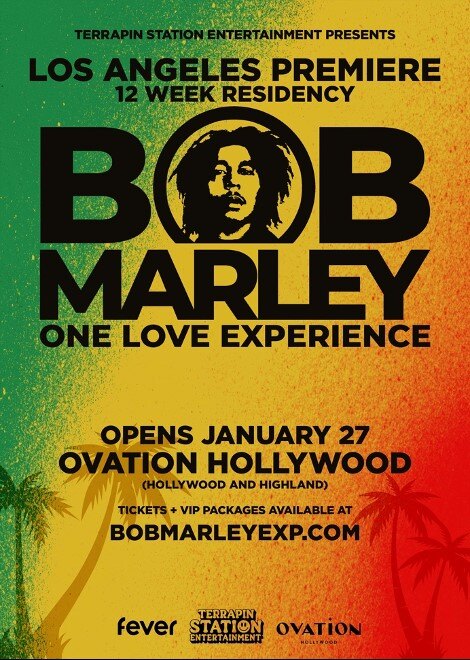 Bob Marley “One Love Experience" Touches Down For U.S. Debut This January