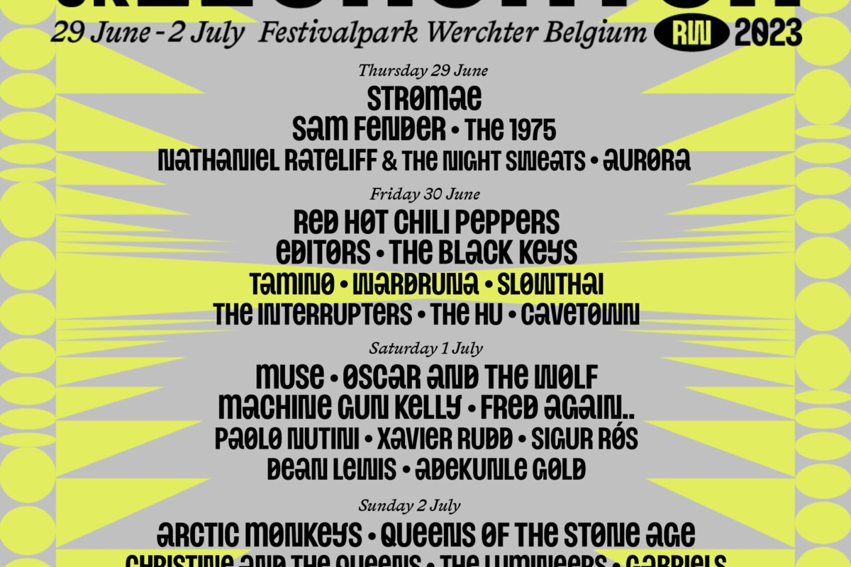 27 nieuwe namen voor Rock Werchter 2023