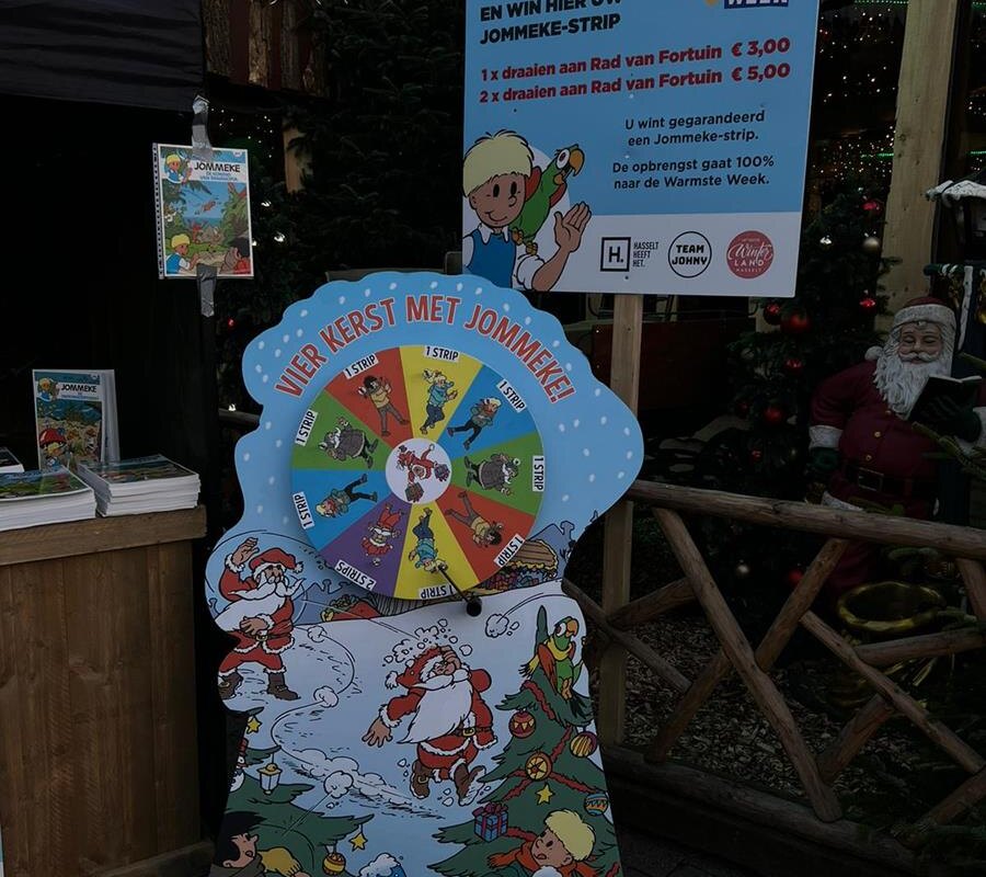Winterland Hasselt steunt samen met Jommeke De Warmste Week!
