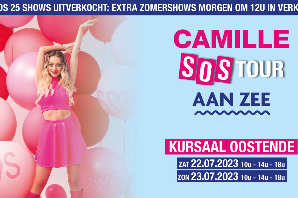 CAMILLE komt in juli met ‘SOS-tour aan zee’ naar Kursaal Oostende! 