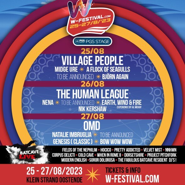 W-Festival 2023, nieuwe namen: Natalie Imbruglia / Earth, Wind & Fire