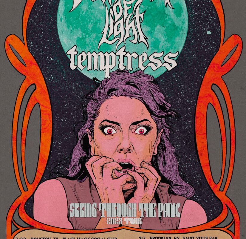 Temptress To Support DESTROYER OF LIGHT On Seeing Through The Panic 2023 Tour.