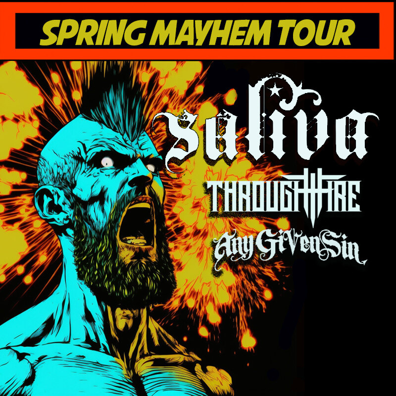 Saliva's Single "High on Me" Reaches Over 1 Million Streams!; Announces Spring Mayhem Tour with Through Fire and Any Given Sin!