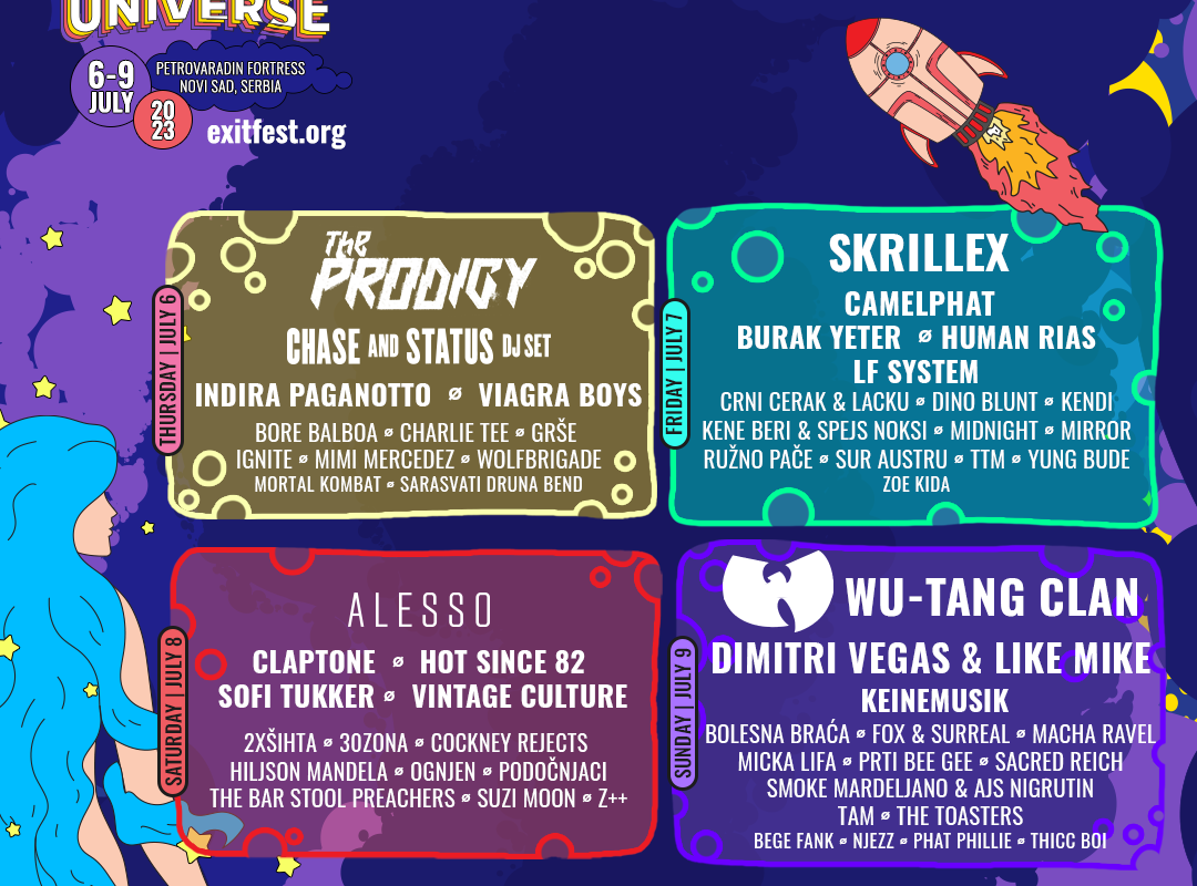 Wu-Tang Clan, Alesso, Dimitri Vegas & LIke Mike en meer naar EXIT Festival